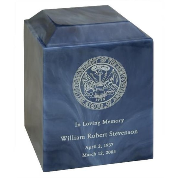 Medm Taylor Urns 560SA Cultured Onyx Cremation Angelica Adult Urn; Sapphire 560SA - main